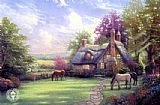 Thomas Kinkade a perfect summer day painting